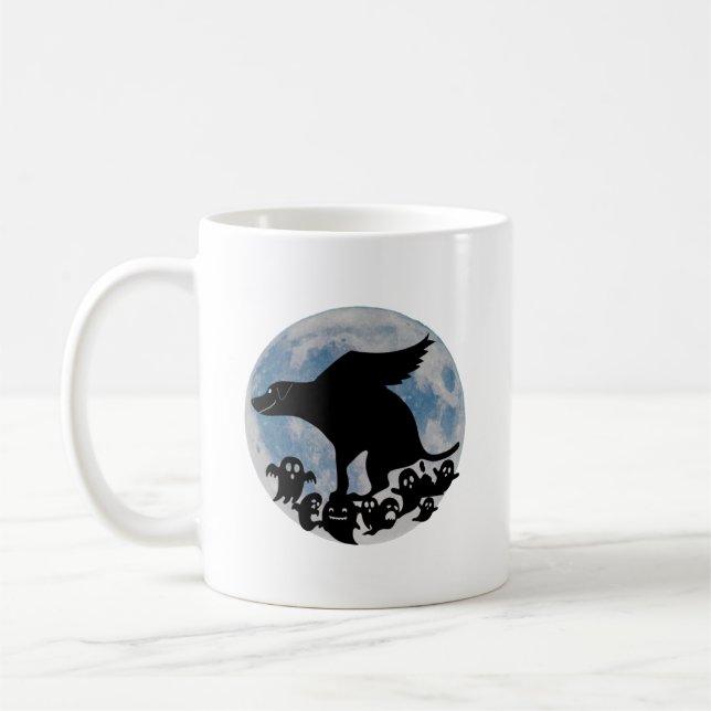 Funny Halloween Hund Kaffeetasse (Links)