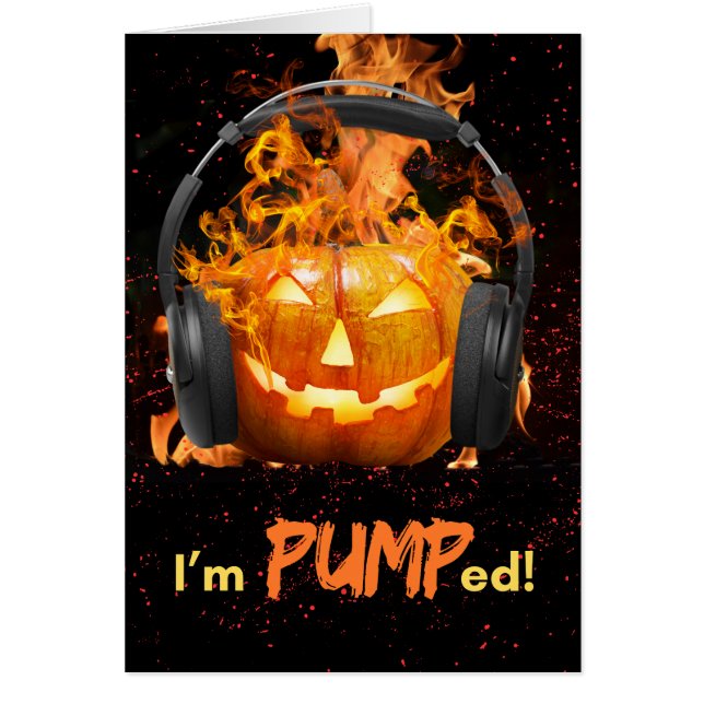 Funny Halloween Ich bin gepumpt Jack o'Lantern (Vorne)