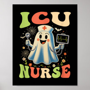 Funny Halloween Icu Krankenpflegereinheit Nurs Poster