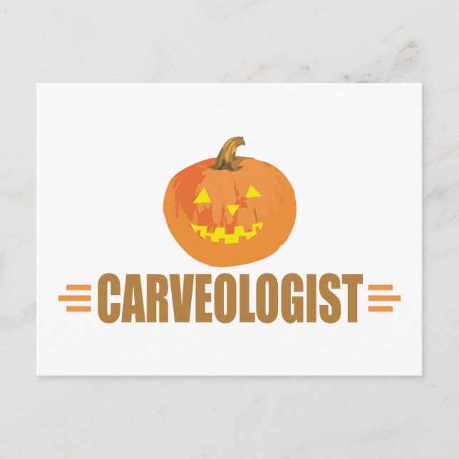 Funny Halloween Jack-O-Lantern Lover Postkarte (Vorderseite)