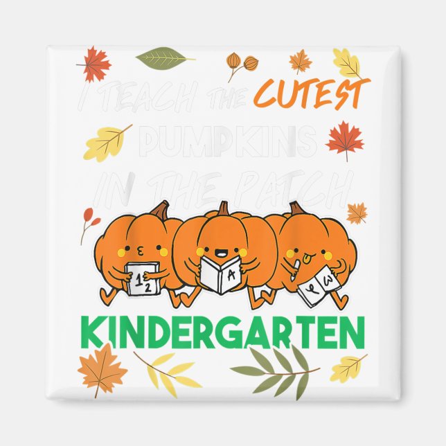 Funny Halloween Kindergarten Lehrer Unterrichten N Magnet (Vorne)