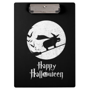 Funny Halloween Kostüm Hexe Hippo Lover Geschenk Klemmbrett