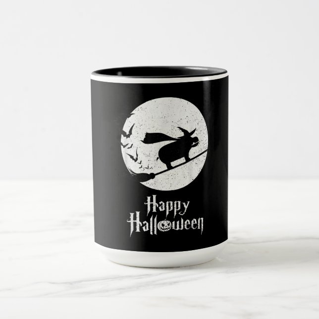Funny Halloween Kostüm Hexe Hippo Lover Geschenk Tasse (Zentrum)