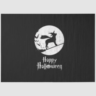 Funny Halloween Kostüm Hexe Rottweiler Hund Lover Seidenpapier