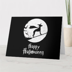 Funny Halloween Kostüm Hexe WHIPPET Dog Lover Gi Karte
