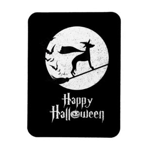 Funny Halloween Kostüm Hexe WHIPPET Dog Lover Gi Magnet