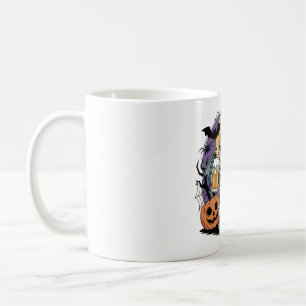 Funny Halloween Lizard Skeleton mit Bier Kaffeetasse