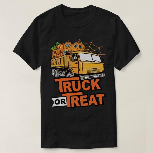 Funny Halloween LKW oder Leckerei Pumpkins Kleinki T-Shirt (Design vorne)