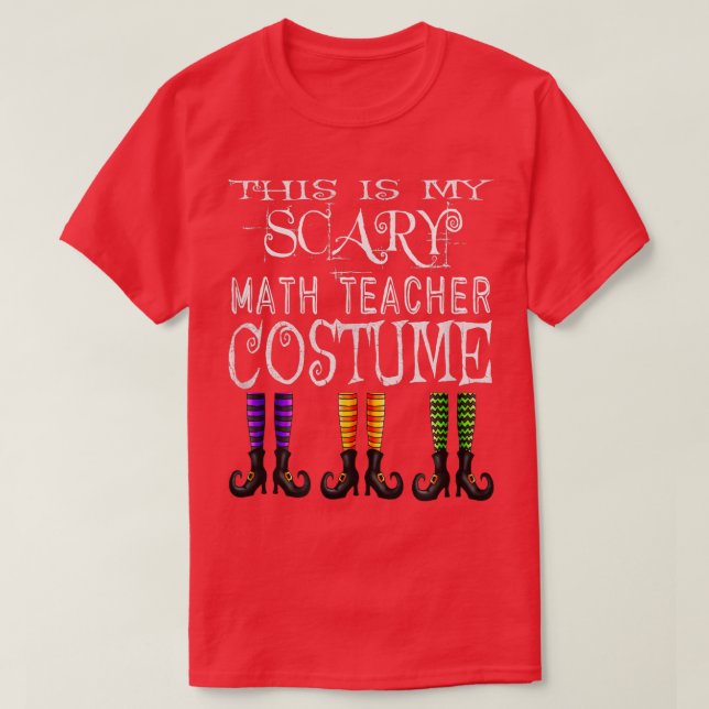 Funny Halloween Math Teacher Costume T 2600 T-Shirt (Design vorne)