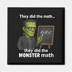 Funny Halloween Monster Math Pun, Lehrer Spaß Magnet