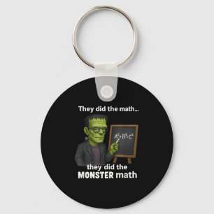 Funny Halloween Monster Math Pun, Lehrer Spaß Schlüsselanhänger