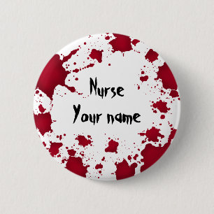 Funny Halloween Name Button