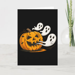Funny Halloween Niedlich Pumpkin Spooky Gamer Eati Karte