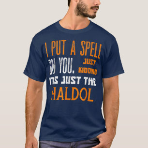 Funny Halloween Nurse Rn Medical Haldol Zaubermeda T-Shirt