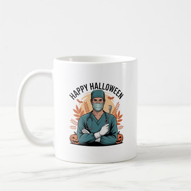 Funny Halloween Operation Tasse (Links)