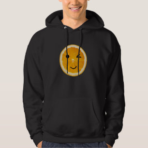 Funny Halloween Orange Slice Frucht Easy Lazy Cost Hoodie