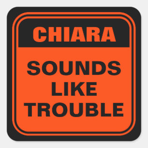 Funny Halloween Orangenstraßenschild Quadratischer Aufkleber