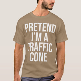 Funny Halloween Orangeraffic Cone Kostüm Men frie T-Shirt
