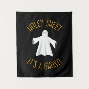 Funny Halloween Party Decor - Holey Sheet Ghost Wandteppich