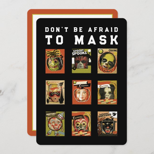 Funny Halloween Party Einladung (Vorne/Hinten)