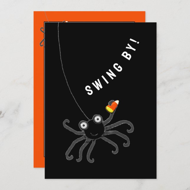 Funny Halloween Party Einladungen (Vorne/Hinten)