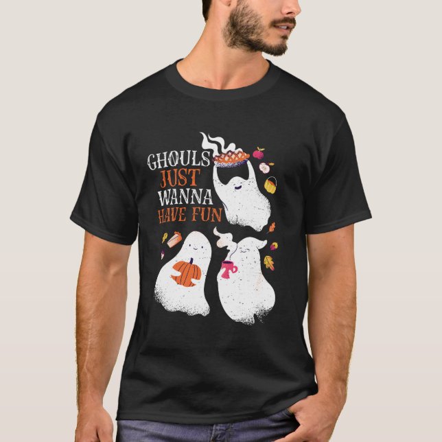 Funny Halloween Party Ghouls nur wollen Spaß haben T-Shirt (Vorderseite)