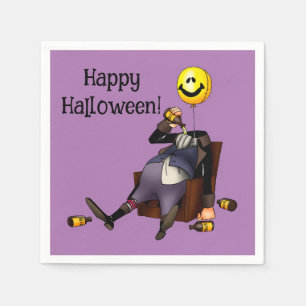 Funny Halloween Party Napkins Serviette