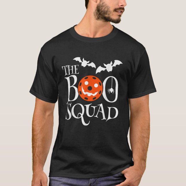 Funny Halloween Pickleball Kostüm Boo VIII T-Shirt (Vorderseite)
