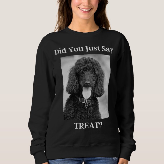 Funny Halloween Poodle Sweatshirt (Vorderseite)