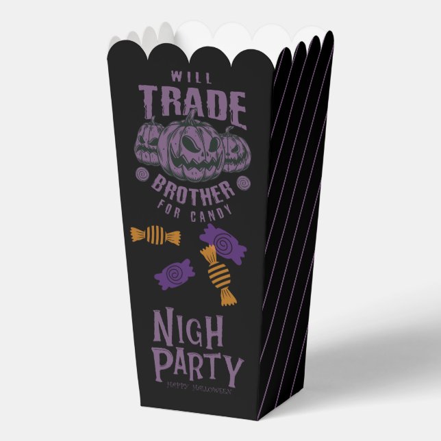 Funny Halloween Popcorn Box - Will Trade Brother Geschenkschachtel (Vorderseite)