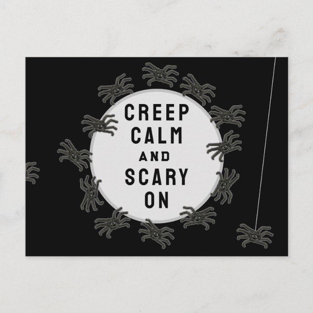 Funny Halloween Postkarte (Vorderseite)