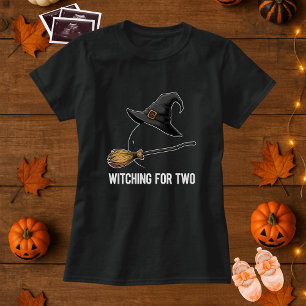 Funny Halloween Pregnancy Witz für zwei T-Shirt