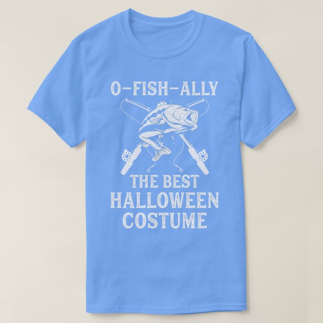 Funny Halloween Pub Fisherman Fishing Halloween Co T-Shirt (Design vorne)
