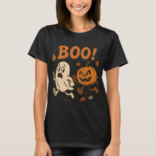 Funny Halloween Pumpkin Chasing Ghost   unheimlich T-Shirt