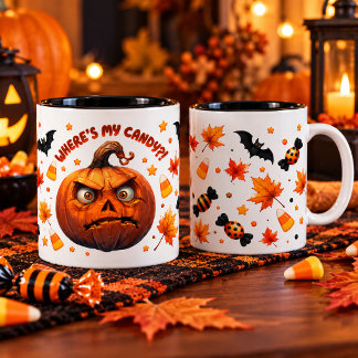Funny Halloween Pumpkin Mug Zweifarbige Tasse