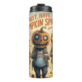 Funny Halloween Pumpkin Spice Thermal Tumbler  Thermosbecher