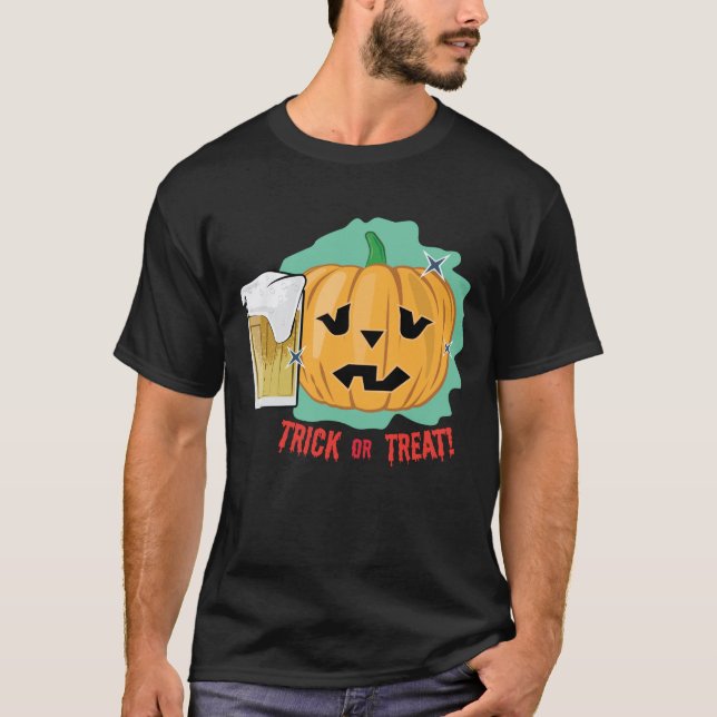 Funny Halloween Pumpkin T-Shirt (Vorderseite)