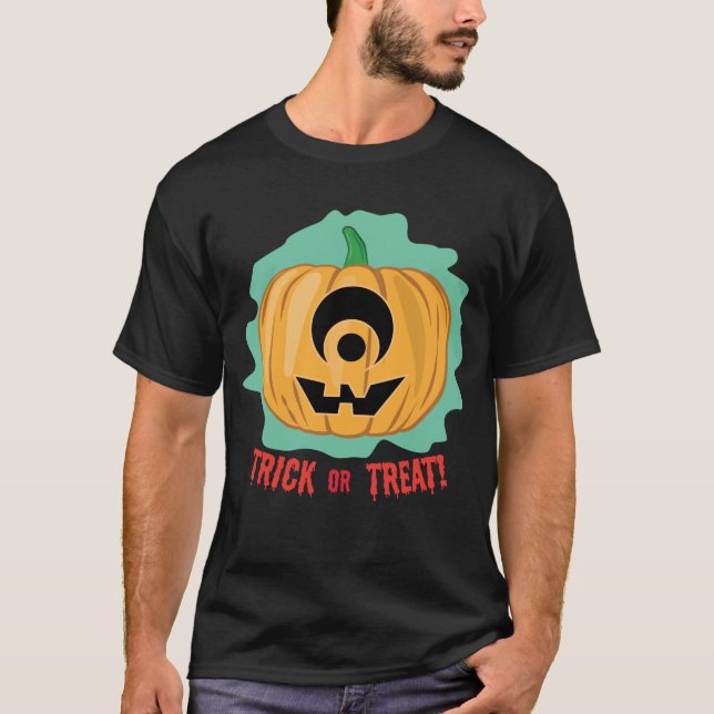 Funny Halloween Pumpkin T-Shirt (Vorderseite)