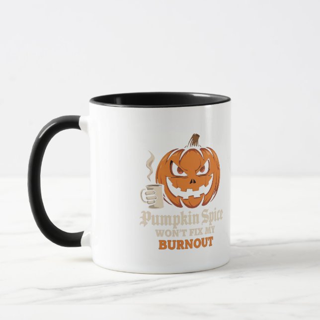 Funny Halloween Pumpkin Tasse (Links)