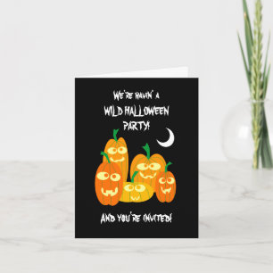Funny Halloween Pumpkins Party Einladung Template