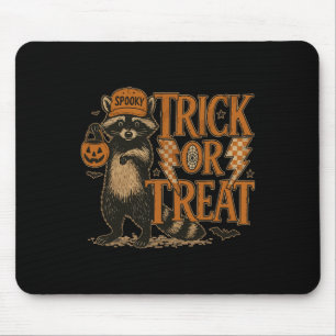 Funny Halloween Raccoon Kostüm Meme Trick or Ferry Mousepad