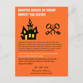Funny Halloween Real Anwesen Feiertagspostkarte