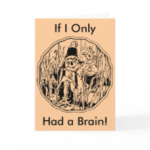 Funny Halloween Scarecrow, wenn ich nur ein Gehirn