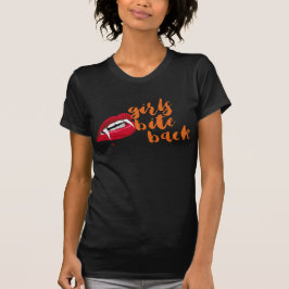 Funny Halloween Shirt Girls beißen lustige Frauen