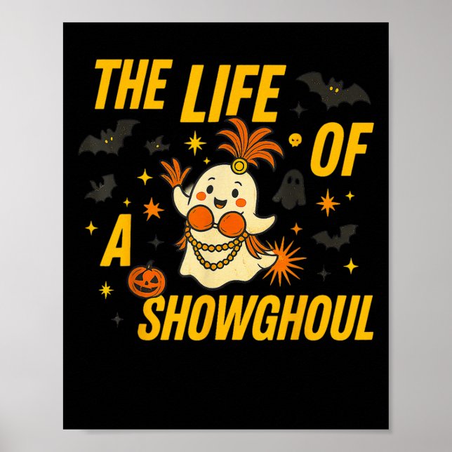 Funny Halloween Showghoul Ghost Costume Party Desi Poster (Vorne)