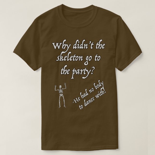 Funny Halloween Skeleton 2519 T-Shirt (Design vorne)