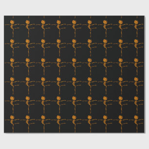 Funny Halloween Skeleton Ballett Tänzer Geschenkpapier