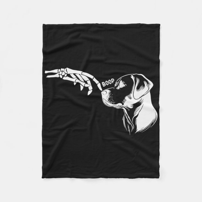 Funny Halloween Skeleton Fleecedecke (Vorderseite)