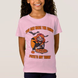 Funny Halloween Skeleton V2, Pizza Lover Foody T-Shirt