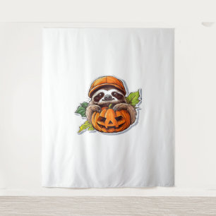 Funny Halloween Sloth Sticker Klassischer T - Shir Wandteppich